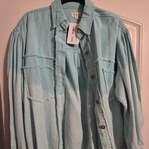 Pol Blue Ombre Denim Shirt